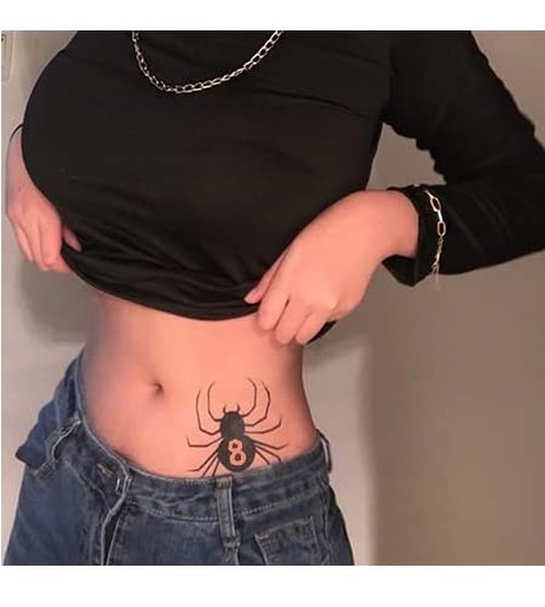 Anime Tattoo Spider 8,Anime Cosplay Temporary Sticker (A)