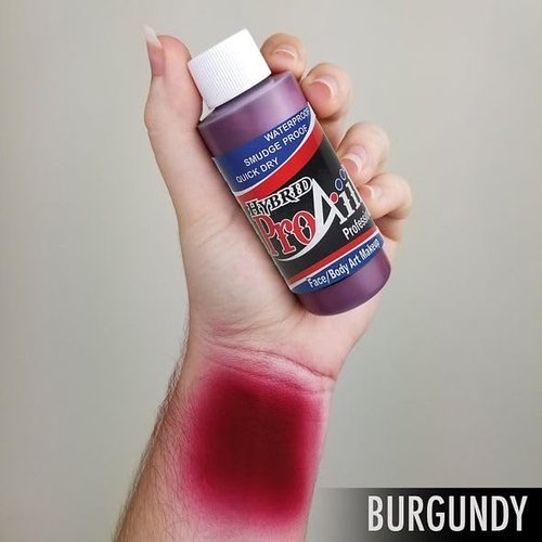 ProAiir Face and Body Painting Makeup - 2oz (60ml) Burgundy