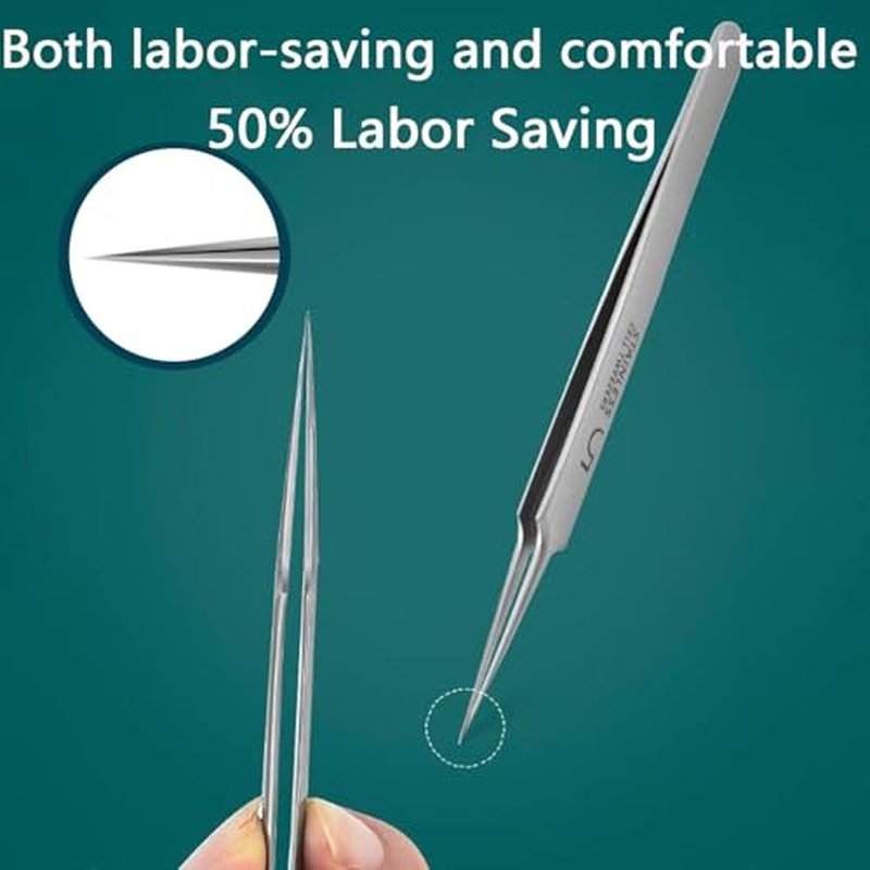 Usiveinborn Blackhead Remover,Usiveinborn Tweezers,Professional Facial Blackhead Remover Tweezers,Usiveinborn Professional Stainless Steel Facial Blackhead Remover Tweezers (3-Piece Set, 1set)