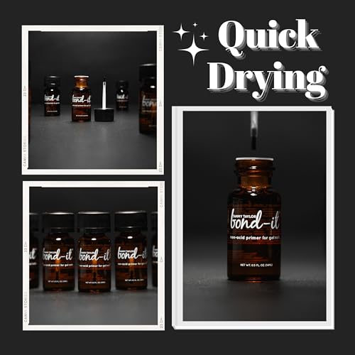 Tammy Taylor Bond It Acrylic Nail Primer | Acid Free Gel Nail Care for Semi Cured Gel Nail Strips, Acrylic Powder and Nail Polish | Professional Salon-Quality Nail Prep for Healthy, Strong Nails