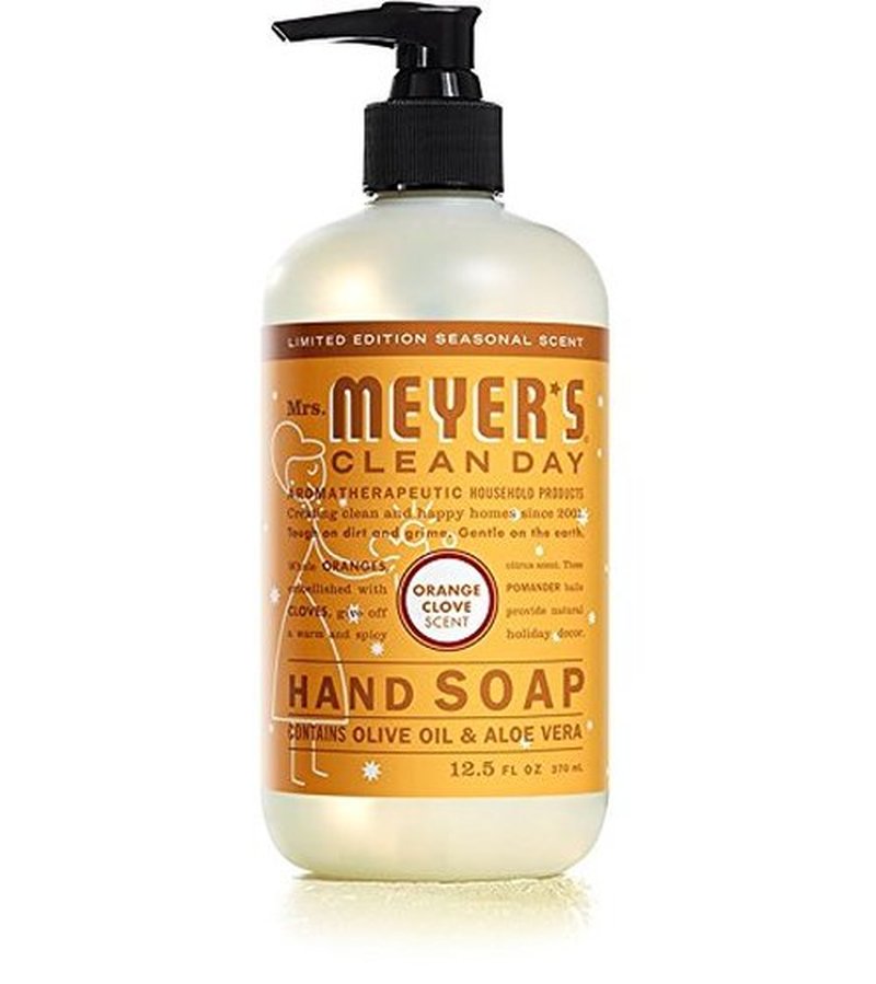 MRS. MEYER'S CLEAN DAY Holiday Hand Soap Bundle (Peppermint, Iowa Pine, and Orange Clove) 12.5 Ounces each
