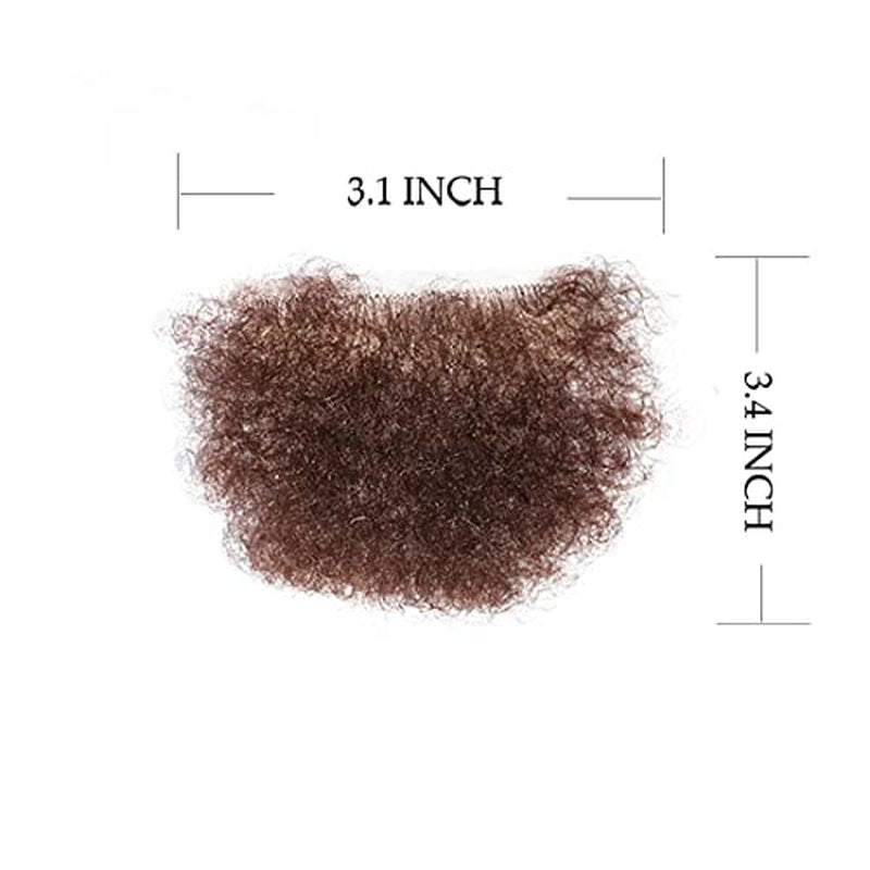 viviaBella Fake Private Hair Handmade Biniki Synthetic Hair Body Hair Adding Hair Volume (Style1, Dark Brown)