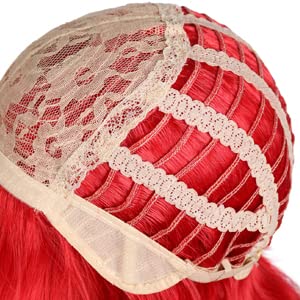 DUDUWIG Kids Red Wig Girls Short Red Wavy Curly Wigs Children Red Wig with Air Bangs Synthetic Cosplay Hair Wig