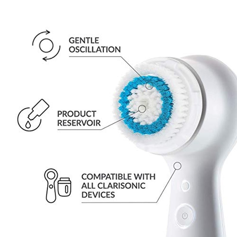 Clarisonic Brush Head Replacements | Compatible with Mia 1, Mia 2, Mia Fit, Alpha Fit| Verified by Transparency, Deep Pore,2 Pack