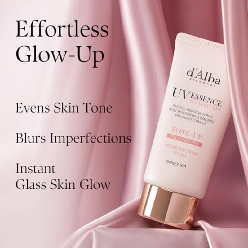 d'alba White Truffle First Spray Serum & Tone-Up Sunscreen - Broad Spectrum SPF 50+, Vegan, All Skin Types