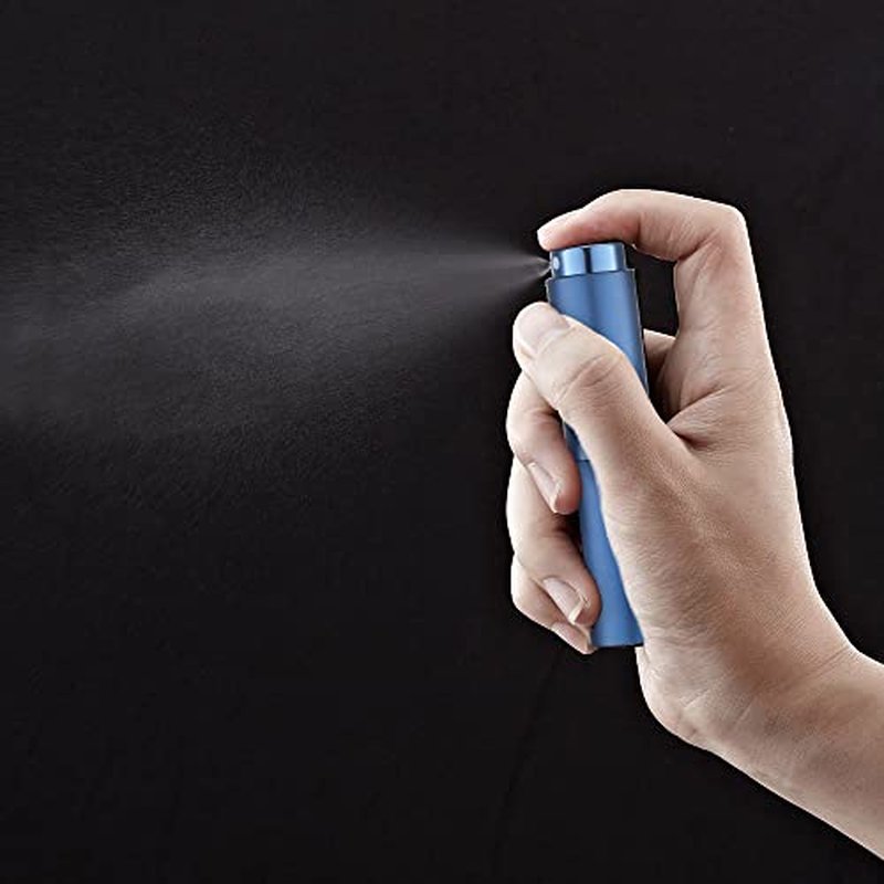 LISAPACK 8ML Atomizer Perfume Spray Bottle for Travel, Empty Refillable Cologne Dispenser, Portable Sprayer (Purple)