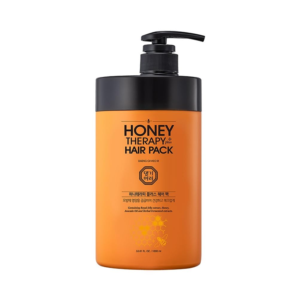 Daeng Gi Meo Ri- Honey Intensive Hair Mask, Containing Royal Jelly and Herbal Fermented Extracts, Providing Nutrition and Moisture to Dry and Damaged Hair, 1000ml