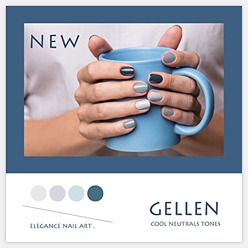 Gellen Gel Nail Polish, 16 Colors Gel Nail Polish Set, Need U V Cured Gel Nail Polish Set for Gift, Including Gellen Gel Base and Top Coat for Nails Prep