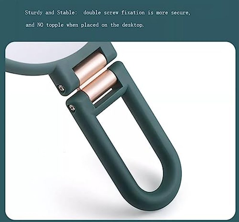 Stianiiie 1X 15X Handheld Mirror with Handle for Travel, Magnifying Mirror, Rotation Adjustable Handle, Double Sided Folding, Mirror for Women for Eyes Makeup Travel Table Desk Shaving