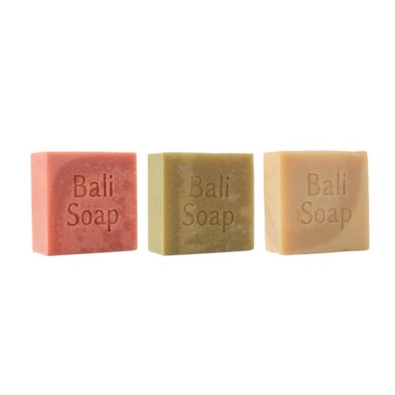 Bali Soap - Batik Gift Set - Handmade Moisturizing Natural Soap Bar for Face & Body, Vegan Handmade Plant Based, 3.5 Oz each 3 Pack
