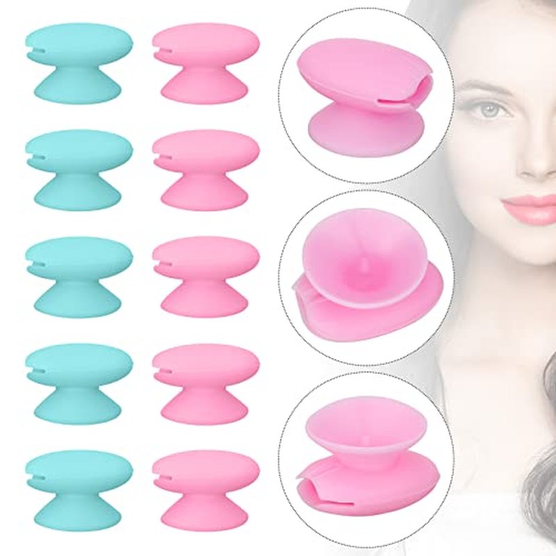 20 Pcs Silicone Lip Brush Covers and Lip Brushes for Lipsticks, Lip Gloss, Lip Balm and Other Cream Makeup Products (Pink, Green)