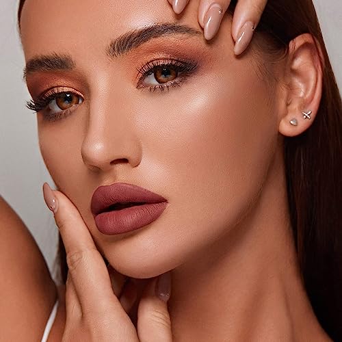MAKI YIKA Orange Lipstick for Women Color Stay Long Lasting Lipsticks, No Smudge Matte Liquid Lipstick Transferproof Cruelty-Free Lip Color, Orange Red