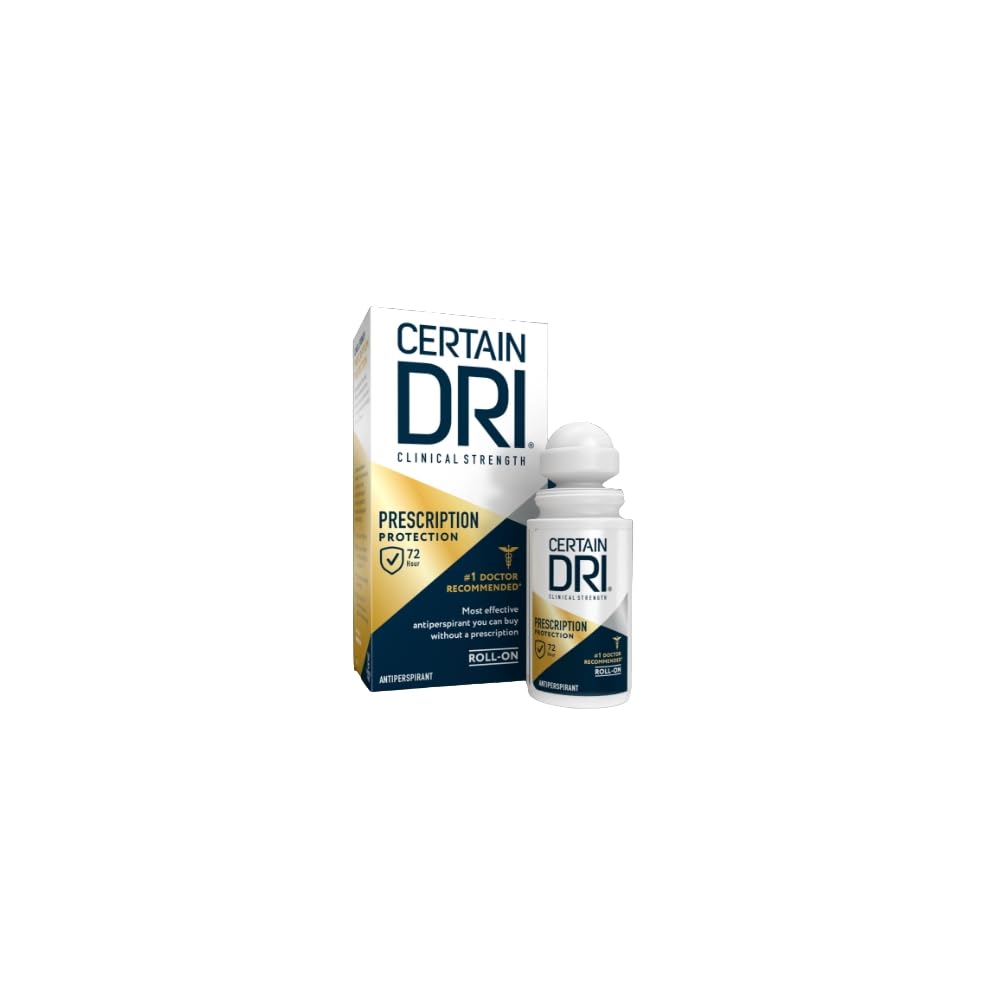 Certain Dri Anti-Perspirant Roll-On, 1.2 Fl Oz, Triple Pack for Maximum Protection