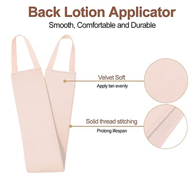 Lotion Applicator for Back, Self Back Tanning Applicator Back Lotion Applicators Tanning Back Applicator Double Side Used Soft Smooth Even for Lotions Mousses Creams