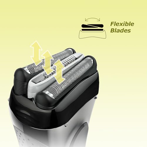 2Pack 32B Series 3 Electric Shaver Replacement Head Accessories for Braun S3 Foil & Cutter Razor Heads, Applicable for Braun S3 3040s 3010s 310s 3000s 3050cc 3080s 390cc Etc