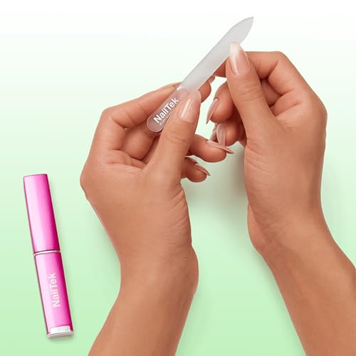 Nail Tek Nutrition Kit ? Nail Strengthener and Growth Polish Treatment with Mini Crystal File, Nail-Repair for Damaged Nails, 2 x 0.5 fl oz