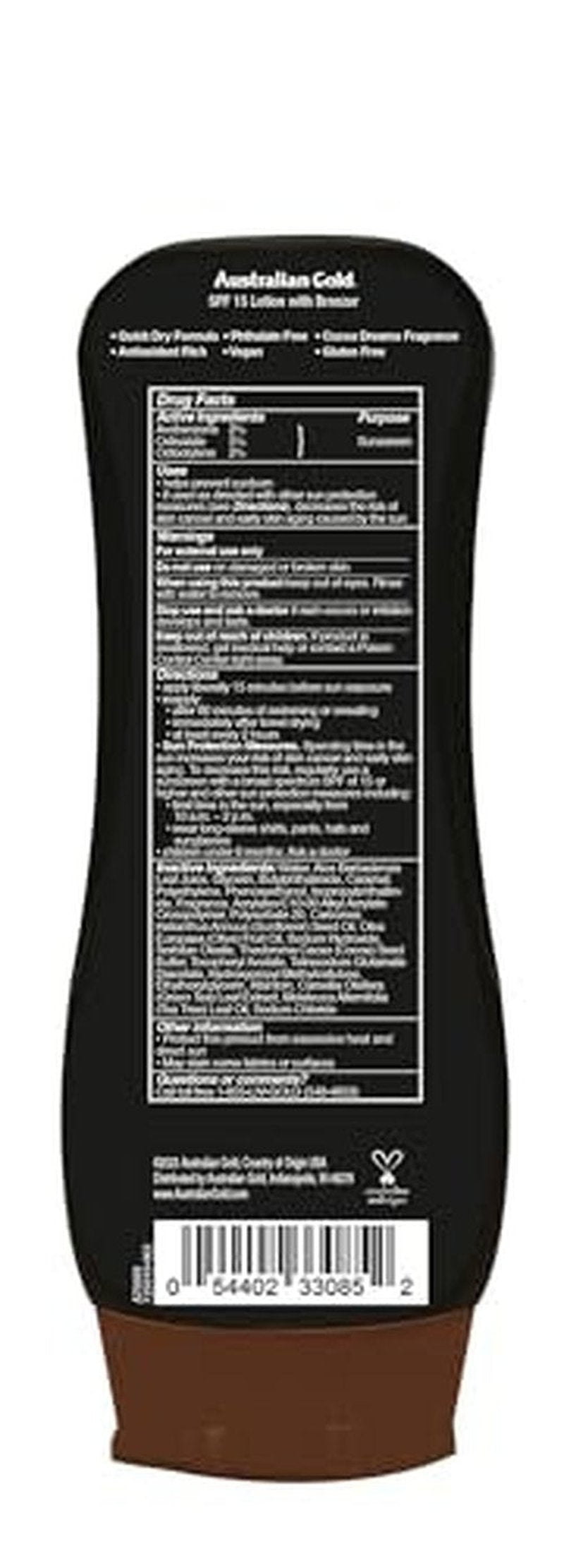 Australian Gold SPF 15 Lotion Bronzer, Twin Pack, 8 FL Oz (Pack of 2)