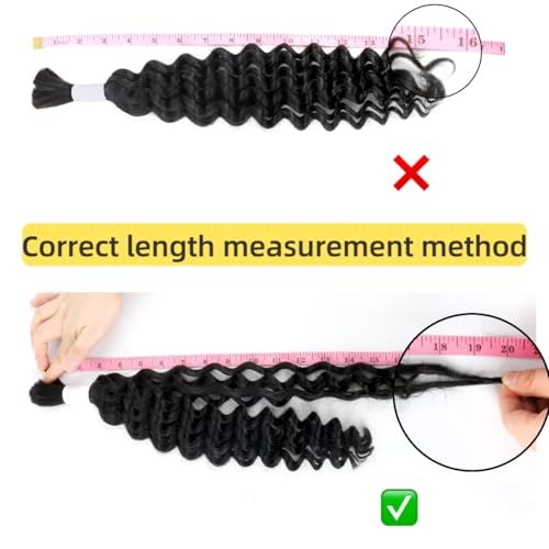 P4/30 Water Wave Ombre Bulk Human Braiding Hair 16inch 2 Bundles 100g Human Hair for Braiding Brazilian Virgin No Weft Unprocessed 100% Human Hair Bariding Hair for Boho Braids