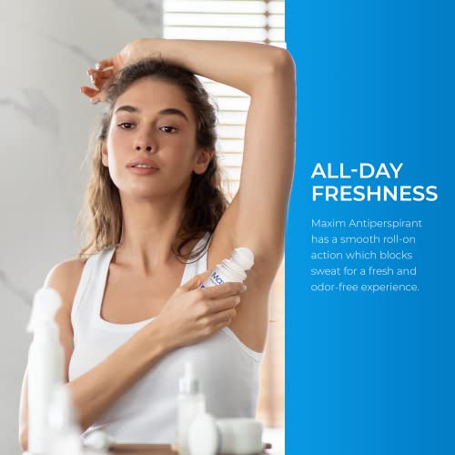 Maxim Clinical Strength Antiperspirant Deodorant for Women & Men, Anti-Sweat Deodorant, Prevent Sweat Armpits, Underarm Sweat Block Treatment, Protection to Keep Dry & Odor Free (4 Pack)