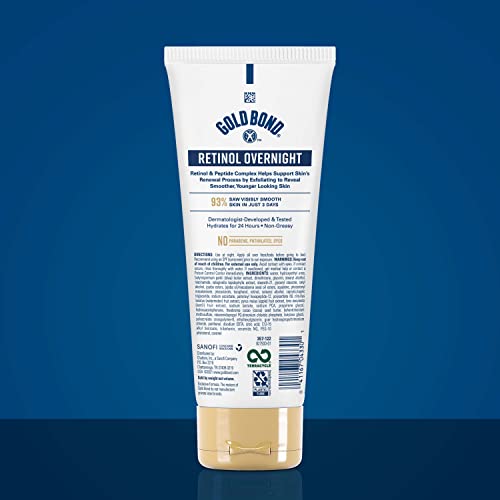 Gold Bond Age Renew Retinol Overnight Body & Face Lotion and Diabetics' Dry Skin Relief Body Lotion Bundle, 13 oz. Each