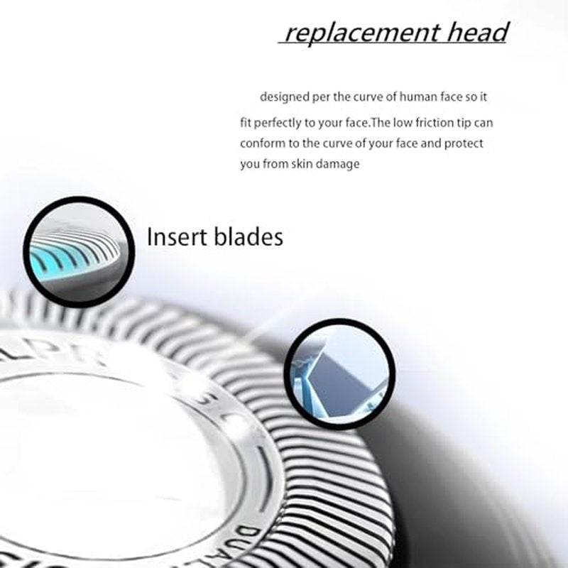 SH30/52 Replacement Heads Compatible With Philips Norelco Series 3000 Replacement Blades&for Philips Norelco SH30 Replacement Heads,for Philips Norelco Shavers Series 3000 2000,1000,Rounded 5000X Etc