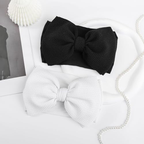 YanJie Halloween Hair Bows Baby Girls Headbands Pumpkin Accessories Black Ghost Printed Baby Bows Newborn Bows Nylon Hair Bows Toddler Headband