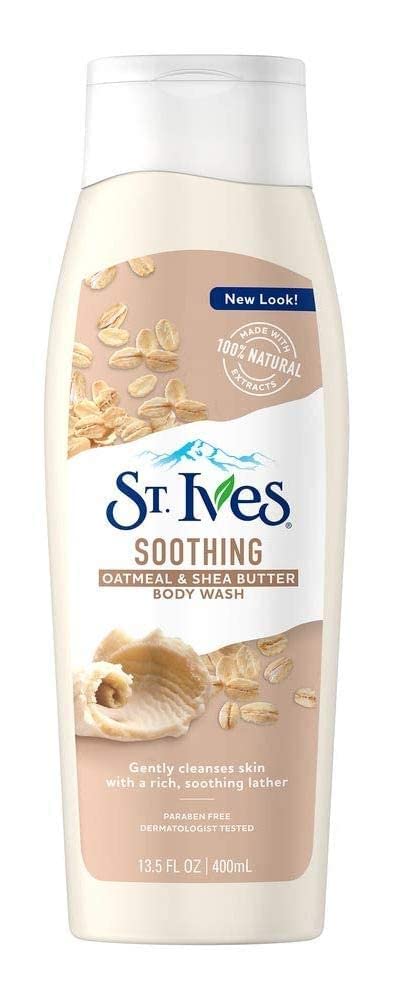 St. Ives Oatmeal and Shea Butter Moisturizing Body Wash 13.50 oz (Pack of 3)