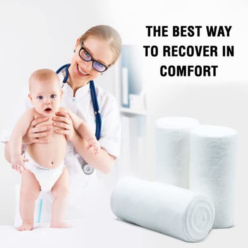 Absorbent Pure Cotton Roll 2.205 lbs Rolled Cotton Ball Multipurpose Soft Cotton use for Surgical First Aid Saloon Makeup Remover Beauty and Baby Care Pure Cotton Wool Roll 500 Gram (Pack of 4)
