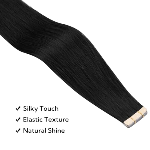 HOTBANANA Tape in Hair Extensions, 20 Inch 20pcs 50g Ombre Ash Blonde to Golden Blonde and Platinum Blonde Tape in Hair Extensions Human Hair Tape Hair Extensions Straight Remy Tape in Extensions