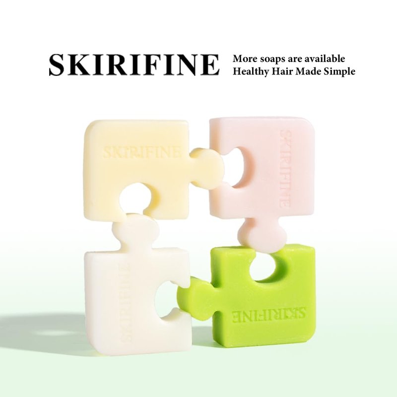SKIRIFINE Puzzle Lemon Solid Shampoo Bar for Oily Hair, 3.5 oz
