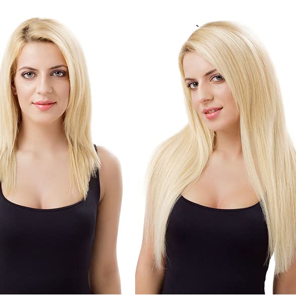 Isheeny Clip In Hair Extensions Real Human Hair Clip In Extensions One Pieces Blonde Seamless Clip In Hair Extensions Human Hair 15Inch Real Hair Extensions Clip In Human Hair 80g