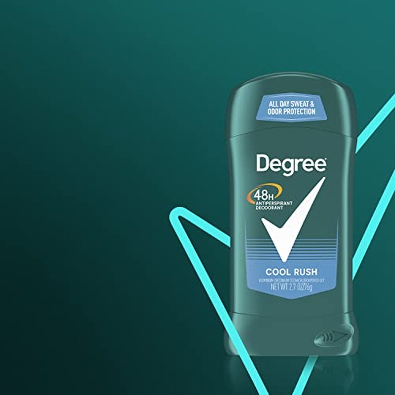 Degree Men Original Antiperspirant Deodorant 48-Hour Odor Protection Cool Rush Mens Deodorant Stick 2.7 oz, 2 Count (Pack of 2)