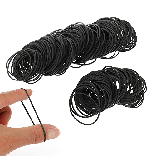 Tattoo Rubber Bands,300PCS Black Rubber Loop Elastic Professional Silicone Rubber Tattoo Accessories for Tattoo Coil Machine Gun Tubes Needles Tip Supply (black)