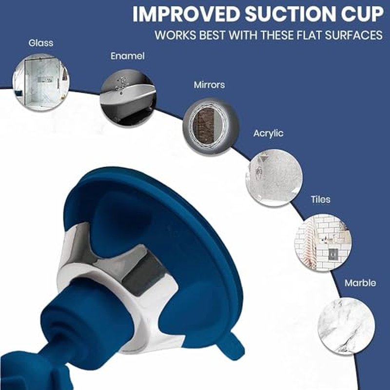 MIRRORVANA Fogless Shower Mirror for Shaving with Improved Suction and 360° Swivel - Unbreakable Fog Free Mirror for Men and Women - 6.3" x 6.3" (Bronze)