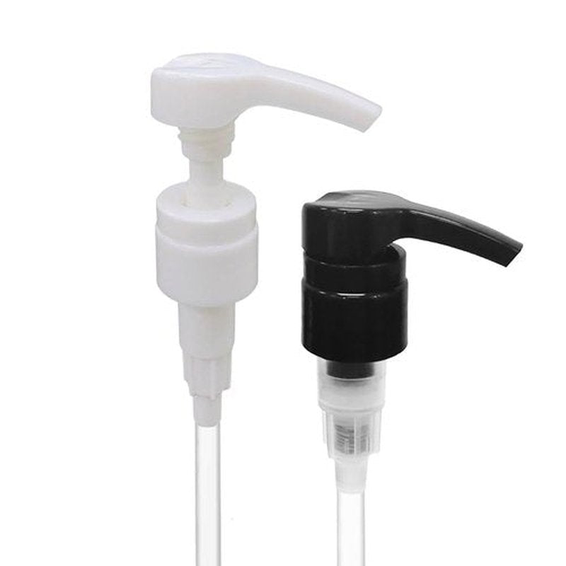 Universal Shampoo/Conditioner Dispenser Pump for Bottles, Leak Proof, Pump Top Fits 1 L/33.8 oz Bottles, 28/410 Neck Size, Variety Pack of 2 (Includes Black and White Pumps)