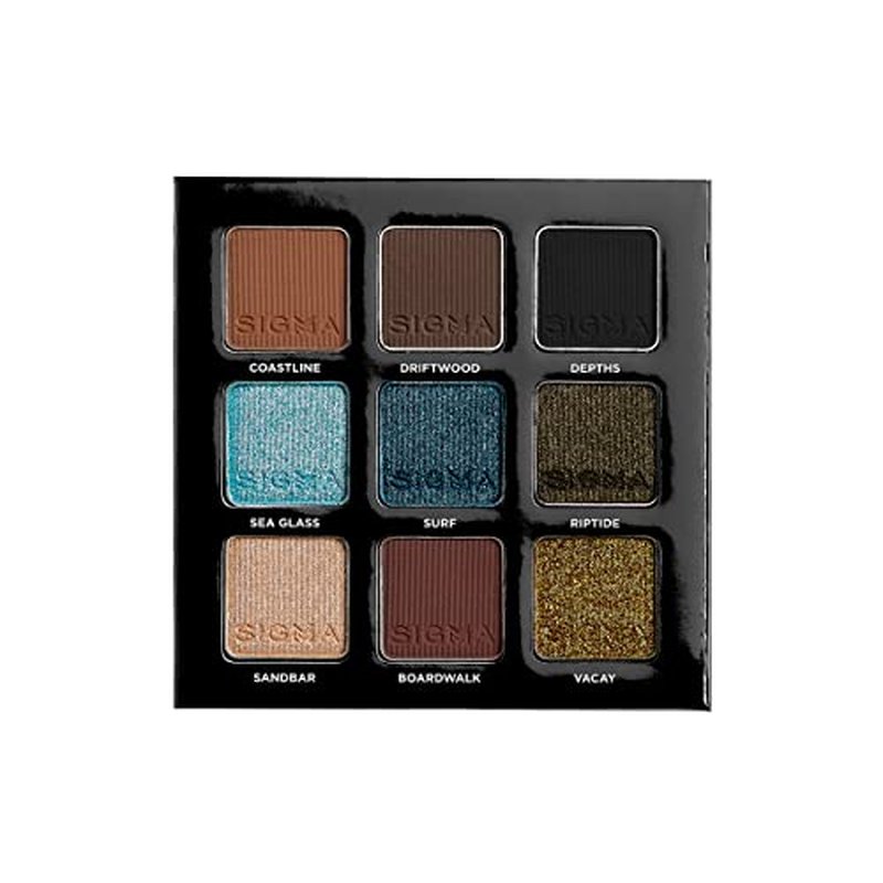 Sigma Beauty On-the-Go Eyeshadow Palette - Spicy - 9 Bold Eyeshadow Shades in Matte, Shimmer and Metalic Finishes - Highly Pigmented Vegan Eye Makeup Palette - Clean Beauty Products