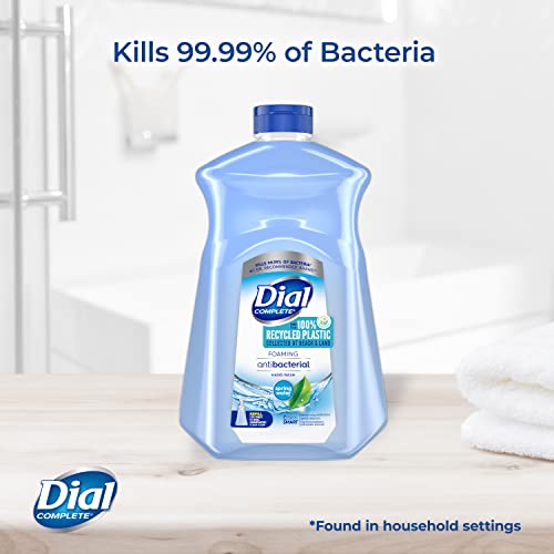 Dial Complete Antibacterial Foaming Hand Soap Refill, Spring Water, 52 fl oz & Antibacterial Foaming Hand Soap Refill, Fresh Pear, 52 fl oz