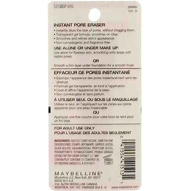 Maybelline Baby Skin Instant Pore Eraser Primer, Clear, 0.67 Fl Oz (Pack of 3)