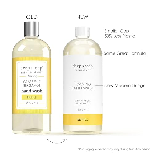 Deep Steep Foaming Hand Wash Refill, 16oz (Grapefruit Bergamot)