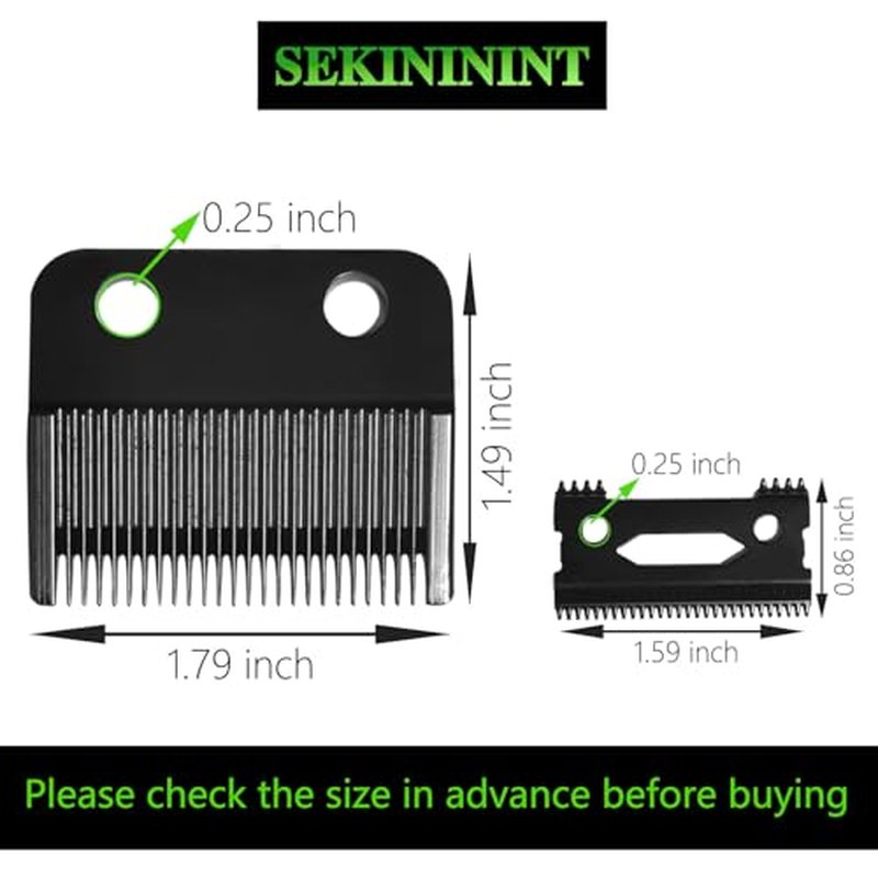 Universal Replacement Hair Clipper Blade Cutter Set for Wahl Clippers Wahl 5-Star Senior Magic Clip Ultra-Thin Moving Blade Sharp, Four Foot Contact Low Noise and Low Heat Generation (Black)