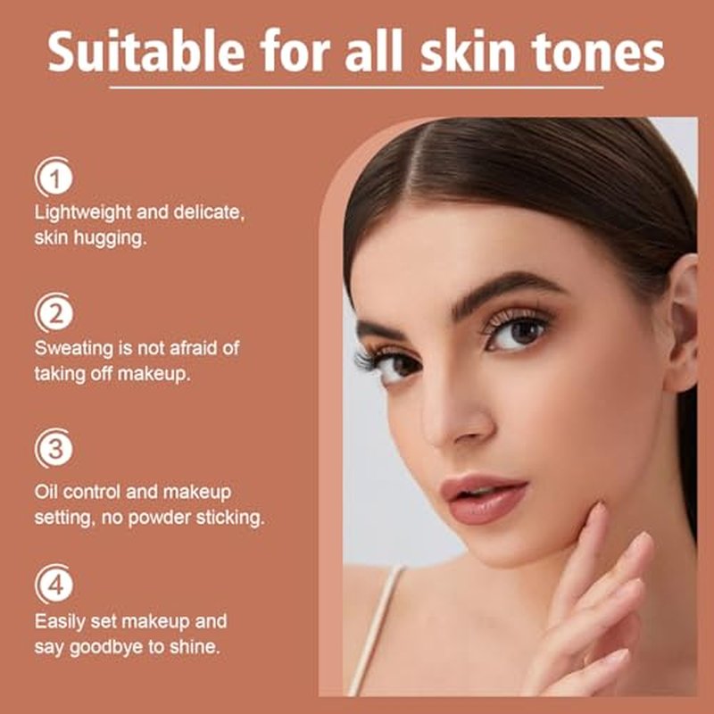 Beauty Blurring Powder,Blurring Setting Powder Waterproof Setting Powder,Pink Setting Powder Makeup for Dry Oily Skin Beauty Setting Powder Powder Loose Setting for All Skin Tones (1PCS, 1.76 Fl Oz)