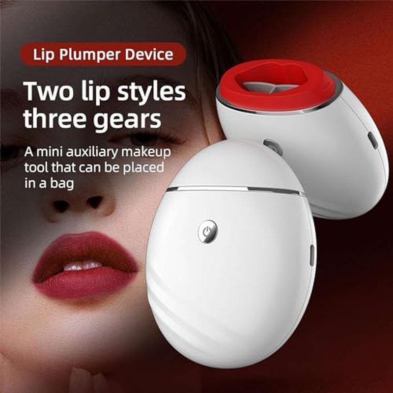 RJSQAQE Electric Lip Vacuum Plumper,Lip Plumper Device,Lip Enhancer Plumper Tool,Automatic Lip Enhancer Fuller Device,Bigger Lip Suction Plumper Tool,3 Gears Lip Augmentation Beauty Device (Black)