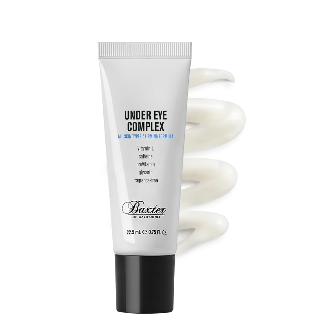 Baxter of California Under Eye Cream for Men, Depuffing and Line Reducing, Unscented
