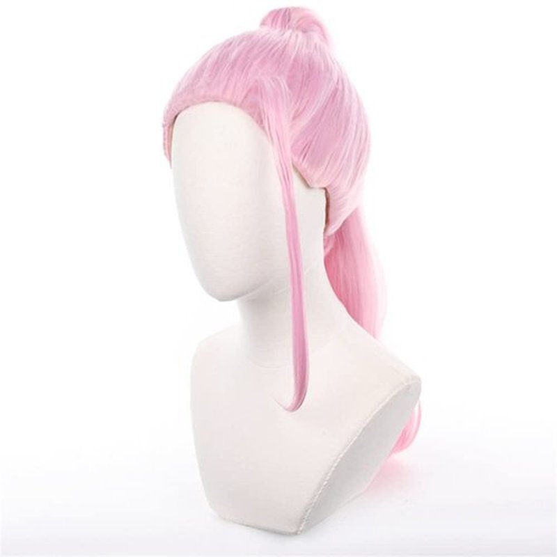 Mystylecos Sanzu Haruchiyo Long Pink Wig with Ponytail Halloween Heat Resistant Hair Anime The Way of Rebirth Cosplay Wig