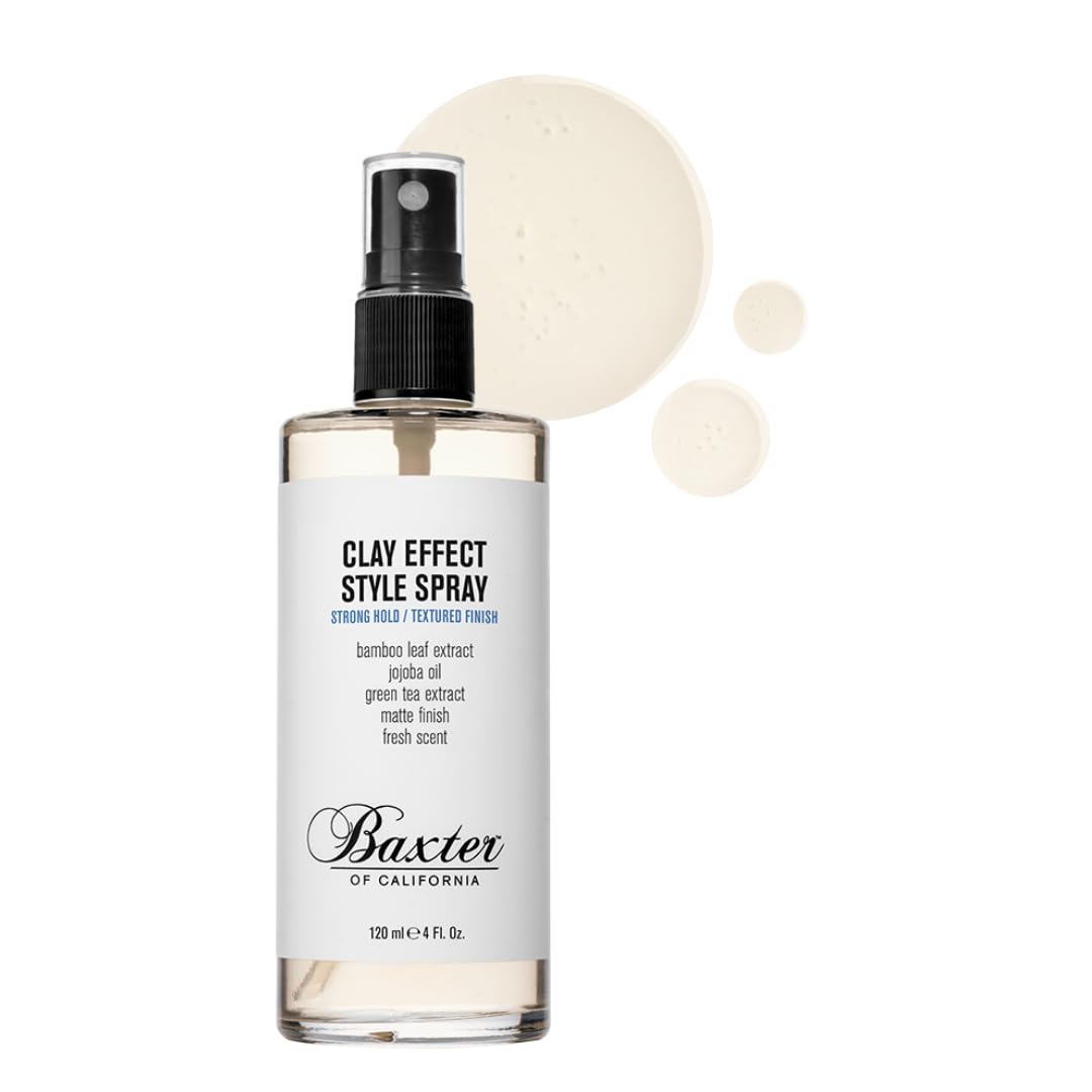 Baxter of California Clay Effect Style Spray for Men | Textured Finish | Strong Hold | Hair Styler