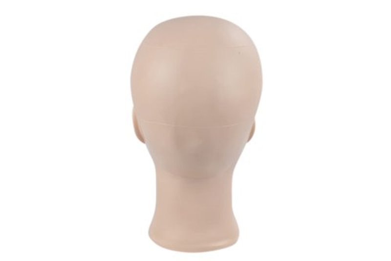 MIAOMANZI Bald Female Training Head Cosmetology Mannequin Head for Wigs Making and Display with Free clamp (GT-02)