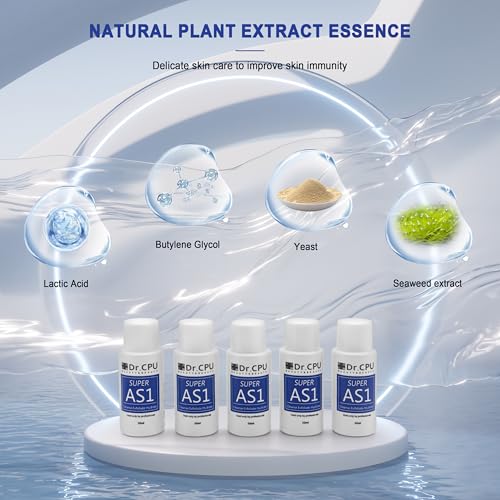Water Peeling Hydrofacial Skincare Face Moisturizer Cleaning Skin Serum Aqua Peel Concentrated Solution 30ml/1.01oz Per Bottle Dilute to 800ml/27oz Solution Use AS1 SA2 AO3 5 Bottles Per Set (AS1)