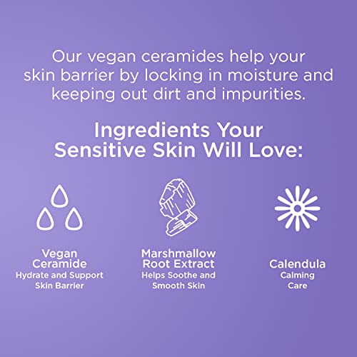 Pacifica Face Cream - Vegan Ceramide Barrier Cream w/Niacinamide & Shea Butter - Hydrating Daily Face Moisturizer Fragrance Free for Sensitive Skin, Vegan, Clean Beauty Allergy & Dermatologist Tested