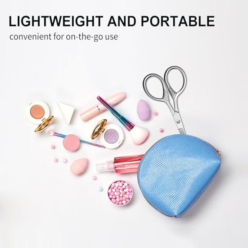 Small Scissors, Eyebrow Scissors, Nose Hair Scissors, Professional Grooming Scissors for Hair, Eyelashes, Nose, Eyebrow Trimming, Mustache. - AsonTao