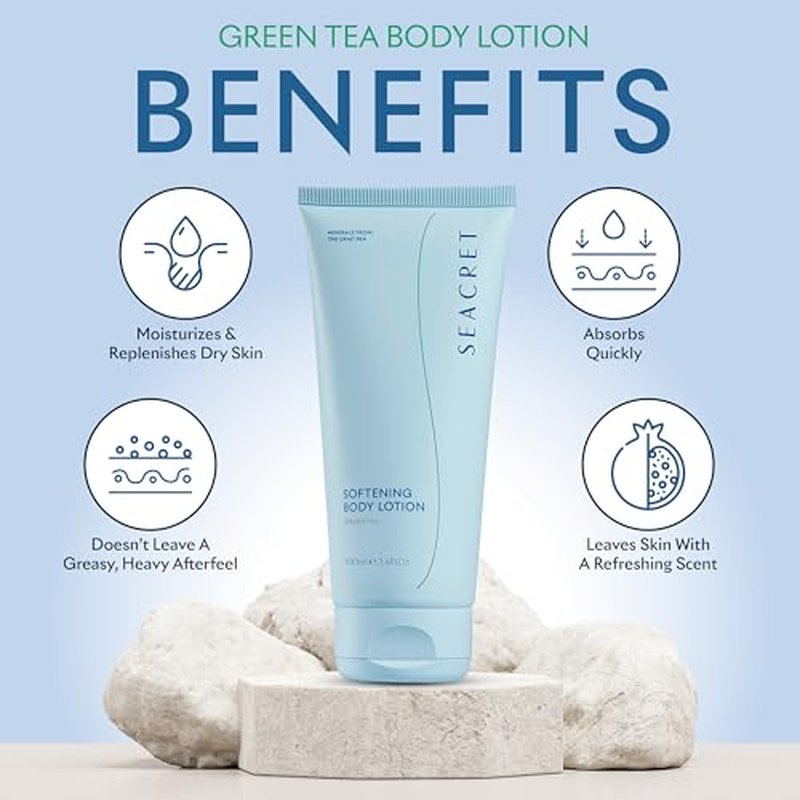 SEACRET Softening Body Lotion Green Tea- 3.4 Fl.Oz, 100ml